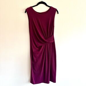 🥀Philosophy Burgundy Knit Asymmetric Bodycon Dress